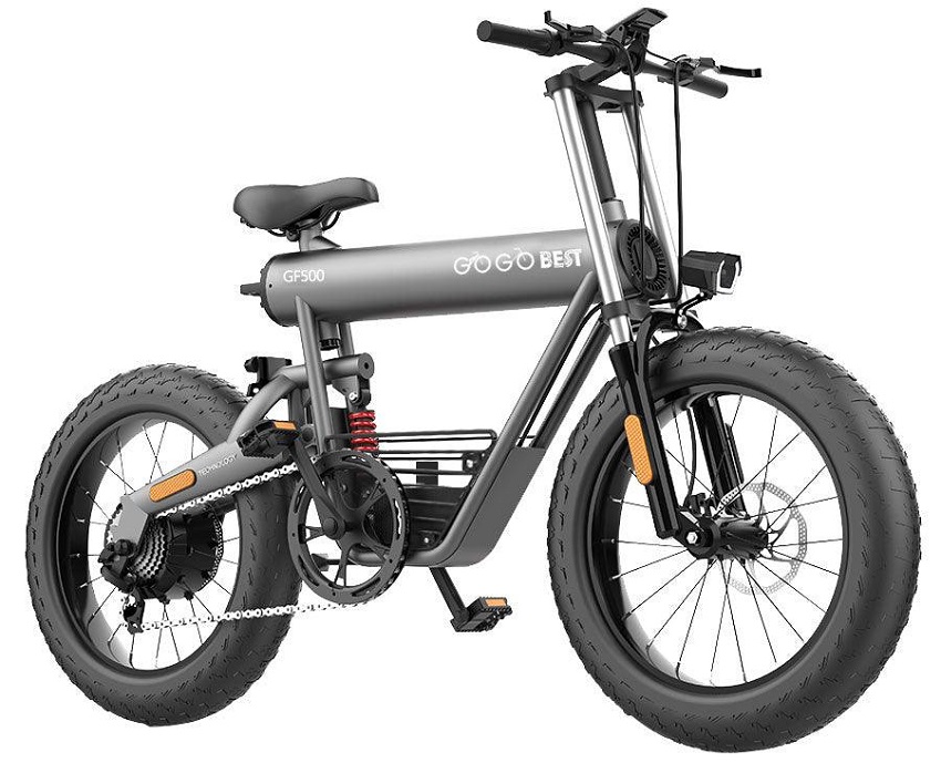 Vélo électrique GOGOBEST GF700 50km/h 500W Jaune - CARON SPORT