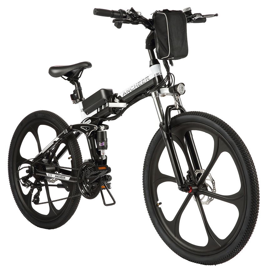Vélo électrique Pliant ANCHEER Vélo Adulte AN-EB002 20 Pouces Noir - SILDEL  VELO
