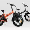 PACK DUO VTT électriques pliable Fatbike V3 MoovWay - Orange et Noir