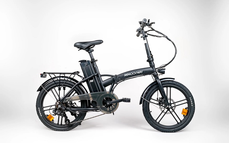 Vélo électrique pliable Flexbike V2 MoovWay noir CARON SPORT